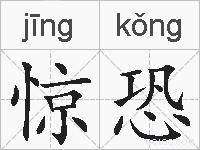 惊恐的拼音