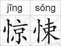 惊悚的拼音