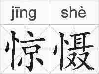 惊慑的拼音