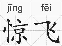 惊飞的拼音