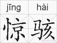 惊骇的拼音