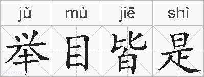举目皆是的拼音