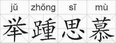 举踵思慕的拼音