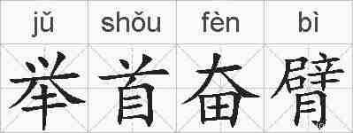 举首奋臂的拼音