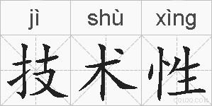 技术性的拼音