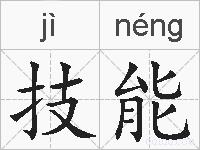 技能的拼音