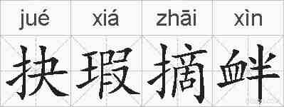 抉瑕摘衅的拼音