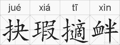 抉瑕擿衅的拼音