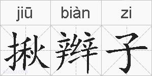 揪辫子的拼音
