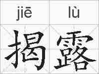 揭露的拼音