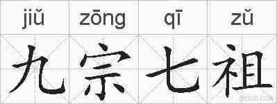 九宗七祖的拼音