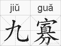 九寡的拼音