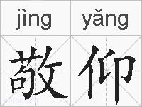 敬仰的拼音