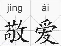 敬爱的拼音