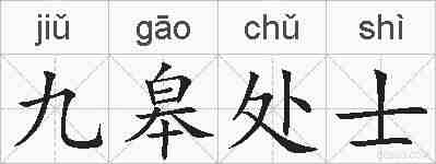 九皋处士的拼音
