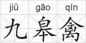 九皋禽的拼音