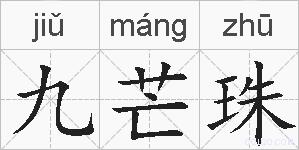 九芒珠的拼音