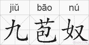 九苞奴的拼音