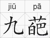 九葩的拼音