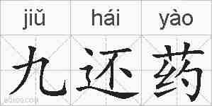 九还药的拼音