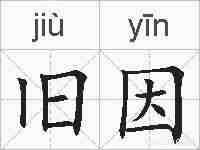旧因的拼音