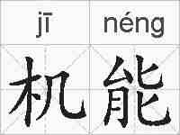 机能的拼音