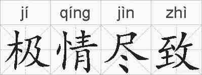 极情尽致的拼音