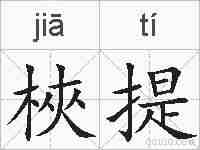 梜提的拼音