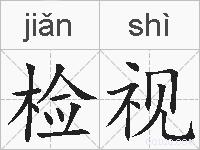 检视的拼音