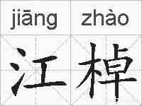 江棹的拼音