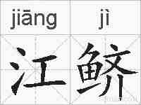 江鲚的拼音
