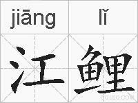 江鲤的拼音
