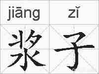 浆子的拼音