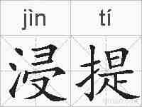 浸提的拼音