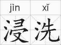 浸洗的拼音