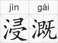浸溉的拼音