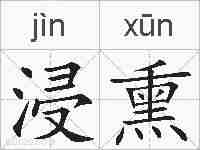 浸熏的拼音
