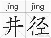 井径的拼音