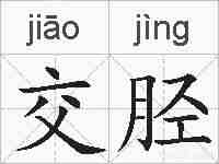 交胫的拼音