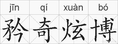 矜奇炫博的拼音