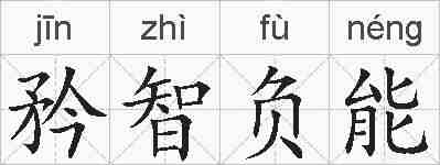 矜智负能的拼音
