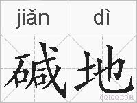 碱地的拼音