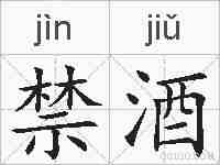 禁酒的拼音