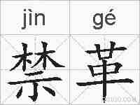 禁革的拼音