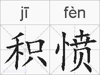 积愤的拼音