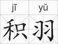 积羽的拼音
