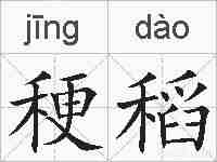 稉稻的拼音