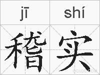 稽实的拼音