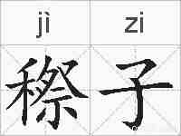 穄子的拼音