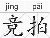 竞拍的拼音